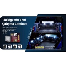 Çalışma lambası ledli kare 22-27w 16 ledli niken