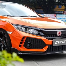 Auto Gp  Honda Civic Fc5 Fk7 Typer Ön Panjur ve Far Kaşları 2019+ Makyajlı Kasa