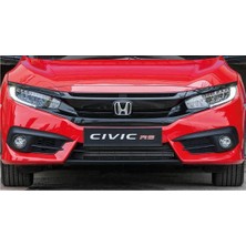 Honda civic fc5 uyumlu rs ön panjur ve far kaşları siyah 2016+