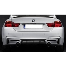 Bmw F33 arka tampon difüzörü 2 çıkış m-performance 4 serisi