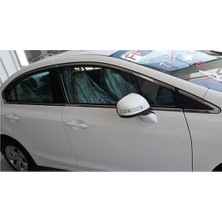 Honda civic fb7 uyumlu cam çerçevesi kenar çıtası krom tamtur 2012 / 2016