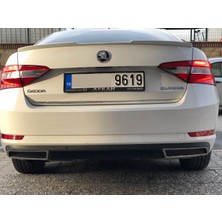 Skoda süperb bagaj üstü spoiler siyah boyalı 2015+