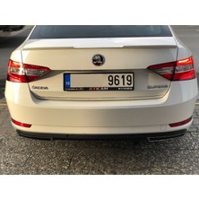 Skoda süperb bagaj üstü spoiler siyah boyalı 2015+