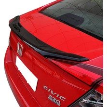 Honda civic fc5 uyumlu bagaj üstü spoiler anatomik hybrid siyah 2016+