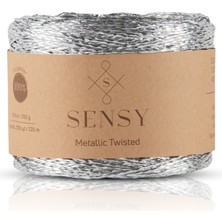 Sensy Premium 320 Metre Simli Metalik Ip Parlak Çanta, Rafya, Abiye, Supla Ipi Metalik Bükümlü Ip 250 Gram