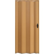 Faran Dekorasyon 130 x  215 Meşe Renk Camsız Pvc Akordiyon Katlanır Kapı - Frnakmodel-24