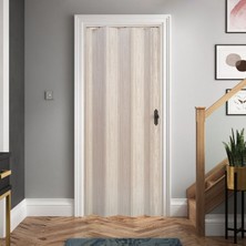 Faran Dekorasyon 145 x  215 Akçaağaç Renk Camsız Pvc Akordiyon Katlanır Kapı - Frnakmodel-26