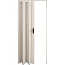 Faran Dekorasyon 72 x  230 Beyaz Renk Camsız Pvc Akordiyon Katlanır Kapı - Frnakmodel-108