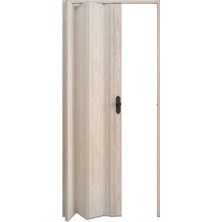 Faran Dekorasyon 87 x  230 Akçaağaç Renk Camsız Pvc Akordiyon Katlanır Kapı - Frnakmodel-111