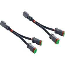 Sharplace 2 Pimli Soket Adaptör Konnektörü Erkek Dişi Dişi Led Işığı Için Elektrik (Yurt Dışından)