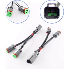 Sharplace 2 Pimli Soket Adaptör Konnektörü Erkek Dişi Dişi Led Işığı Için Elektrik (Yurt Dışından)