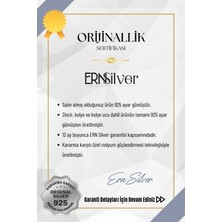 ERN Silver Hediye Kutulu 925 Ayar Gümüş Rodyumlu Kar Tanesi Kolye Kırmızı Beyaz Taşlı Sevgiliye Kar Kolyesi