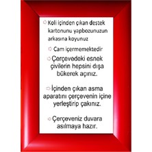 Sar Plus Balıksırtı Puzzle Çerçevesi 500 Parça Için Ebat 48 x 34 cm Kırmızı