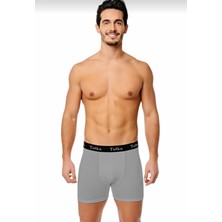 Tutku 0400 Erkek Elestan Spor Boxer Gri 3 Lü