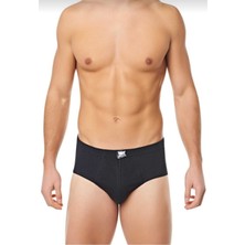 Tutku 0109 Erkek Pamuklu Penye Slip Külot 12 Li Siyah