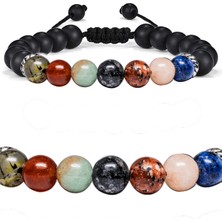 Tesbih Atölyesi Sertifikalı Öğrenci Bilekliği Akik Kalsit Amazonit Labradorit Mercan Lapis Doğal Taş Bileklik