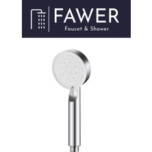 FAWER Faucet & Shower 5 Fonksiyonlu Krom Yüksek Basınçlı Ayarlanabilir Duş Başlığı El Duşu