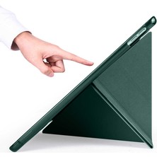 TEKNETSTORE Apple Ipad 10. Nesil 2022 10.9 Inç Kılıf Kalem Bölmeli Silikon Standlı Kılıf Origami