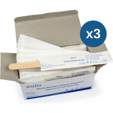 Galena Tahta Dil Basacağı Steril Büyük Boy 100'lü x 3 Kutu