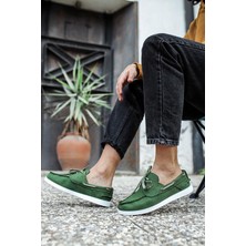 Rainon Store Yeşil Keten Casual Ayakkabı