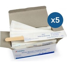 Galena Tahta Dil Basacağı Steril Büyük Boy 100'lü x 5 Kutu