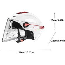 Louisee Dört Mevsim Anti-Uv Işık Kapak Çift Lens Kask (Yurt Dışından)