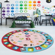 Homefesto Dekoratif Kaymaz Taban Ince Leke Tutmaz Yıkanabilir Modern Eğlenceli Çocuk Halısı