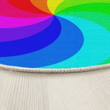 Homefesto Dekoratif Pamuklu Dokuma Taban Ince Leke Tutmaz Yıkanabilir Modern Eğlenceli Çocuk Halısı