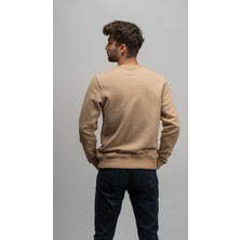 Kamba Bisiklet Yaka Bej Sweatshirt