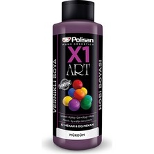 Polisan X1 Art Vernikli Hobi Boyası Mürdüm 120 ml