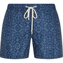 Shikoo Swimwear Shikooo Swimwear Lacivert Desenli Bağcıklı Şort Mayo
