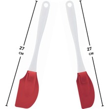 Silicolife Silikon Büyük Spatula ve Küçük Spatula 2'li Set