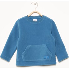 U.S. Polo Assn.  Düz Erkek Çocuk Mavi Sweatshirt Demhu