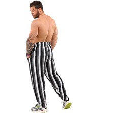 Big Sam Şalvar Kesim Eşofman Altı Çizgili Body Pantolon Bgsm PNT1340