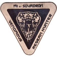 191 Filo Üçgen  Deri Peç - Arma - Askeri Patch