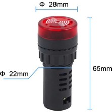 İmpact 22 mm LED Işıklı Buzzer