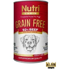 Nutri Canin Tahılsız Sığır Etli & Tatlı Patatesli Köpek Konservesi 400 gr