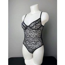 La Fina Noir Siyah Bodysuit