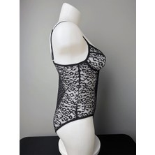 La Fina Noir Siyah Bodysuit