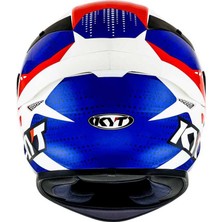 Kyt Tt-Course Kask Gear Mavi Kırmızı