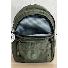 Nemo Bags  Haki Sırt Çantası Okul Çantası Laptop ve Seyahat Çantası Su Geçirmez Spor Çanta