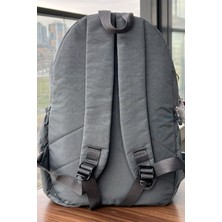 Nemo Bags  Gri Sırt Çantası Okul Çantası Laptop ve Seyahat Çantası Su Geçirmez Spor Çanta