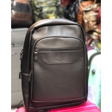 ElizaBell Erkek Deri Sırt Çantası Suni Deri Sırt Ebat 43XM30 Laptop Çanta