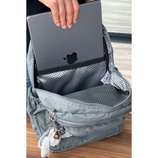 Nemo Group GRİ Sırt Çantası Okul Çantası Laptop ve Seyahat Çantası Su Geçirmez Spor Çantası 40X30X15cm