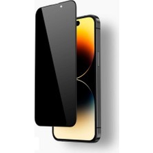 Byoztek iPhone 14 Pro Max Uyumlu (14 Pro Max) Privacy Gizleyen Hayalet Temperli Cam Ekran Koruyucu