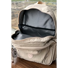 Nemo Bags  Bej Sırt Çantası Okul Çantası Laptop ve Seyahat Çantası Su Geçirmez Spor Çanta