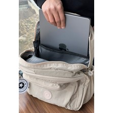 Nemo Bags  Bej Sırt Çantası Okul Çantası Laptop ve Seyahat Çantası Su Geçirmez Spor Çanta