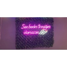 Dekoraven Sen Benimtırnağım Olamazsın Neon LED Tabela
