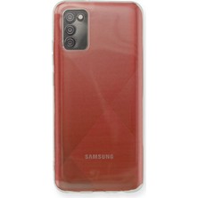 Happycase Samsung Galaxy A02S Kılıf Deluxe 2mm Şeffaf Silikon