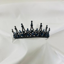 Lüks Düğün Aksesuarları Katya Mavi Nişan / Kına Gelin Tacı